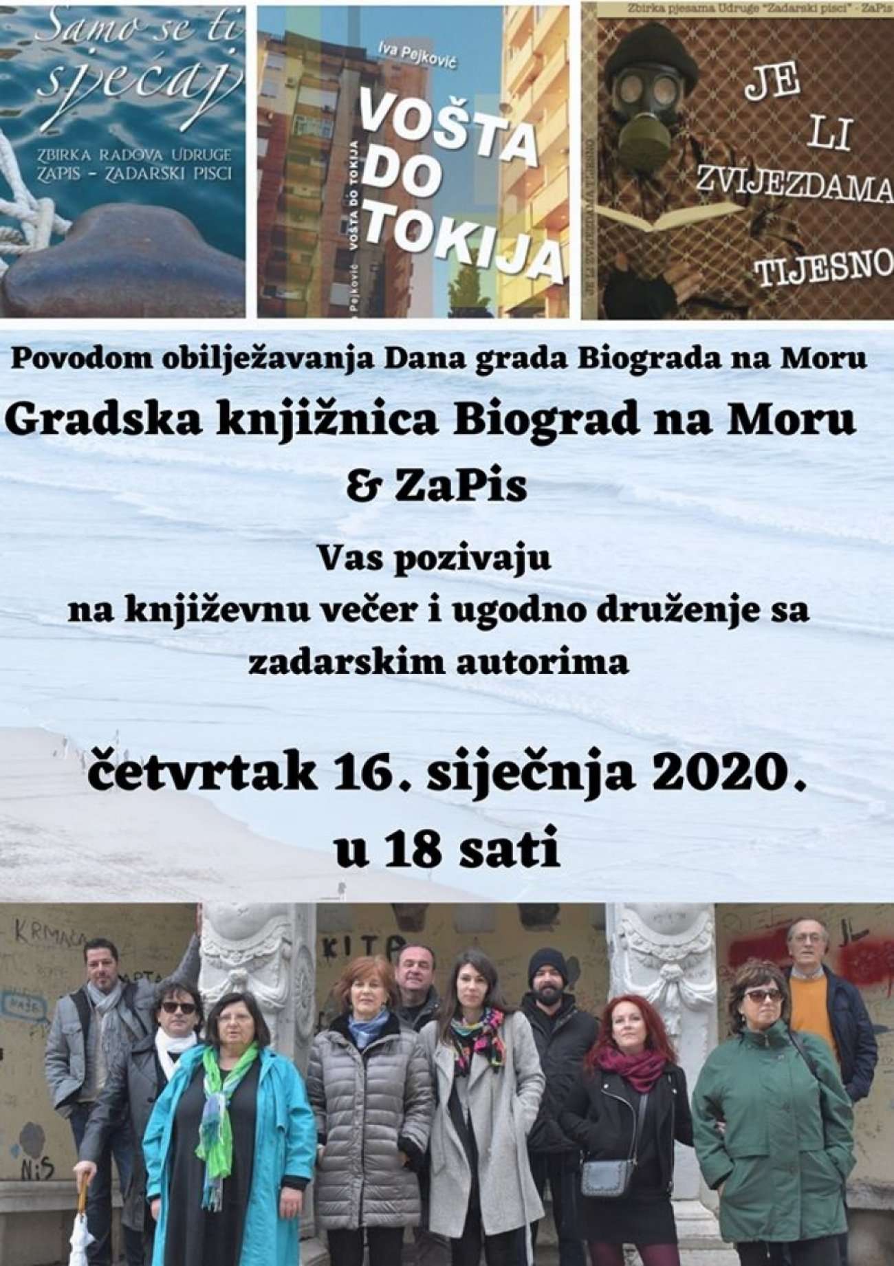 Poezija i proza, Biogradu za Dan grada