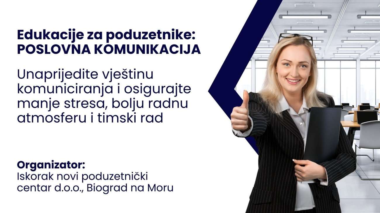 Besplatna edukacija za poduzetnike: POSLOVNA KOMUNIKACIJA