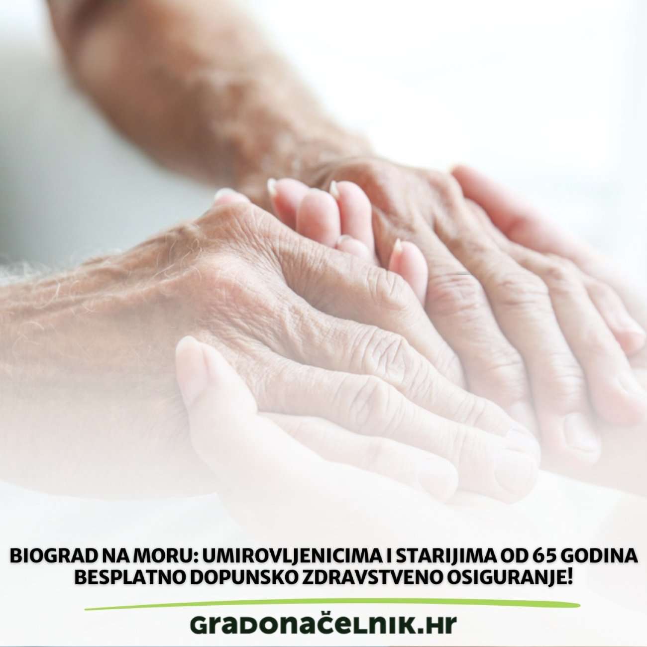 Biograd na Moru: Umirovljenicima i starijima od 65 godina besplatno dopunsko zdravstveno osiguranje