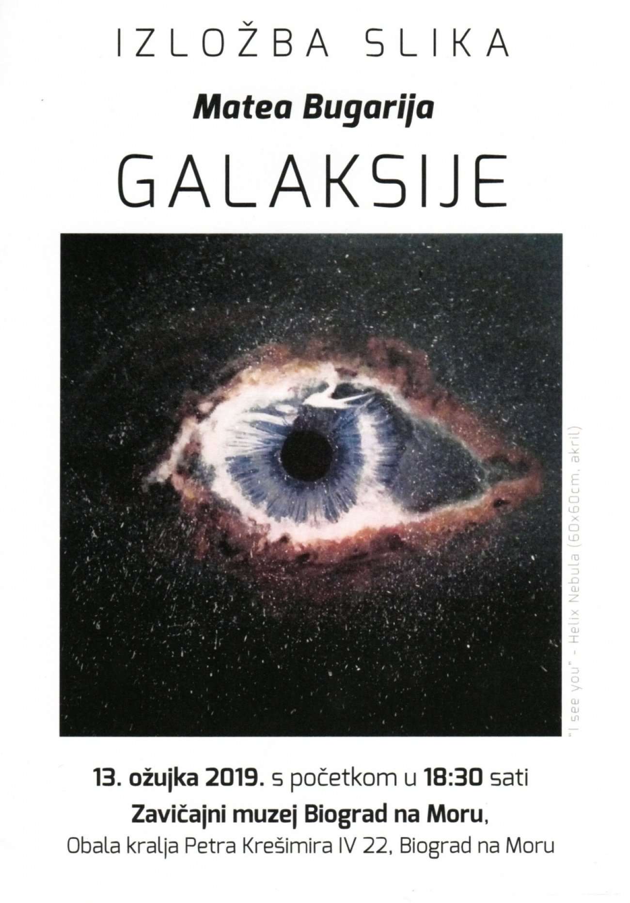 Najava otvorenja izložbe "Galaksija"