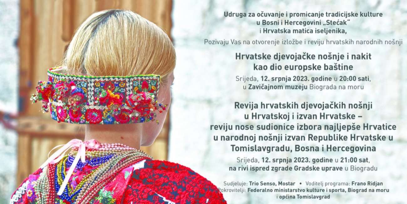Izložba i revija hrvatskih narodnih nošnji u Biogradu na Moru