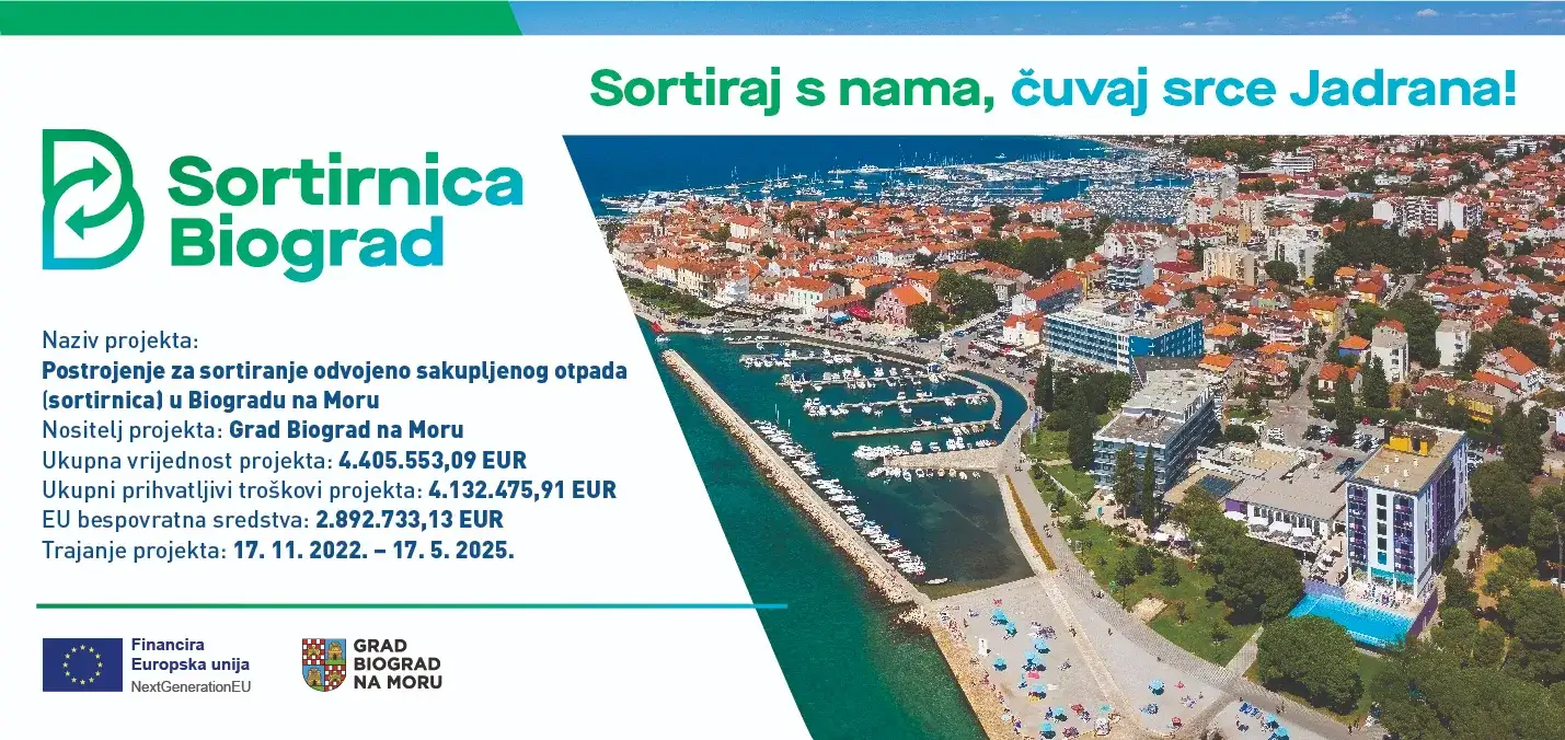 Izgradnja i opremanje sortirnice otpada u Biogradu na Moru