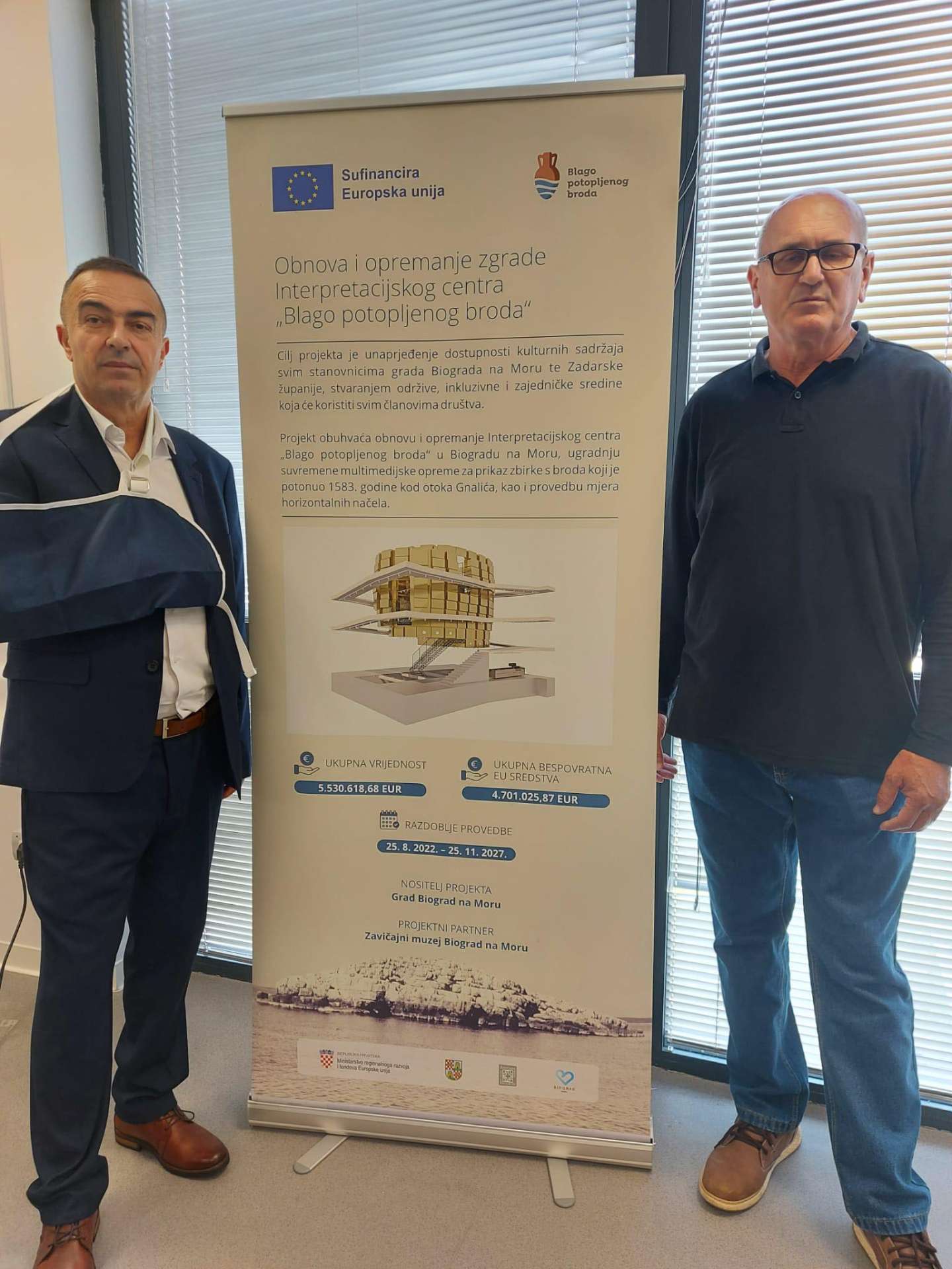 Grad Biograd na Moru domaćin projekta obnove i opremanja zgrade Interpretacijskog centra "Blago potopljenog broda"