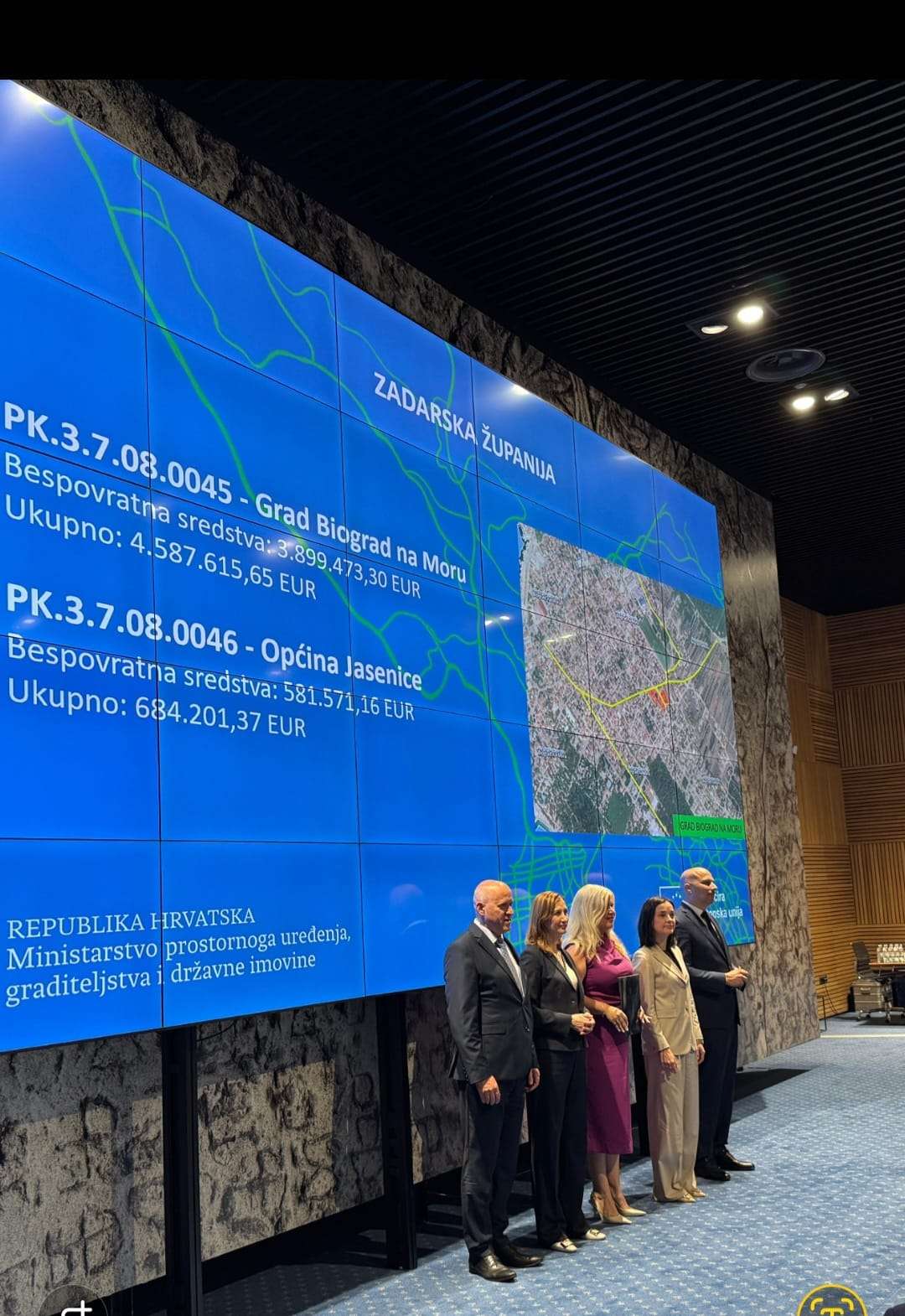 Grad Biograd na Moru preuzeo Odluku o financiranju projekta Razvoj zelene infrastrukture na području Grada Biograda na Moru