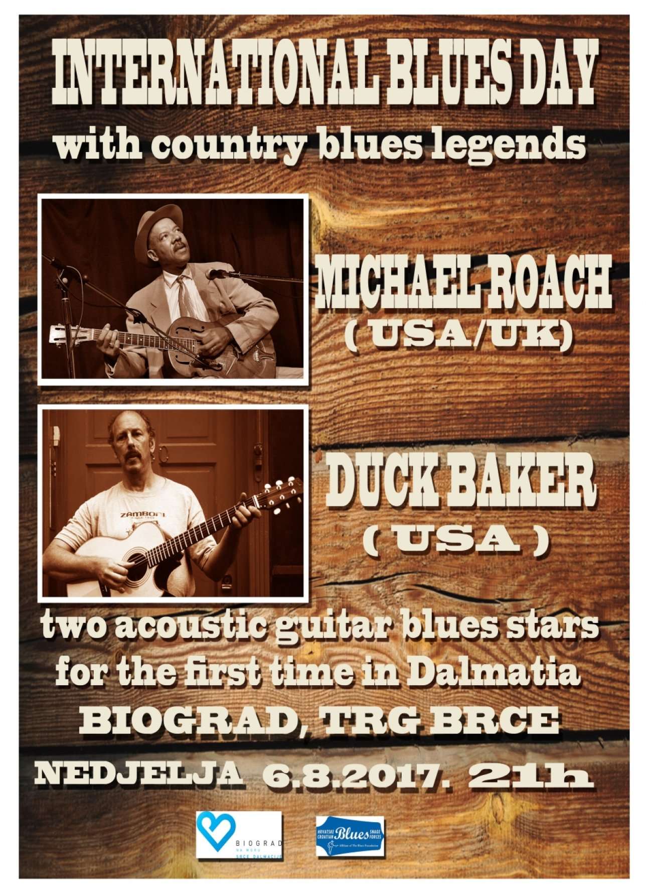 International Blues Day, 6. kolovoza 2017. godine u 21:00 h