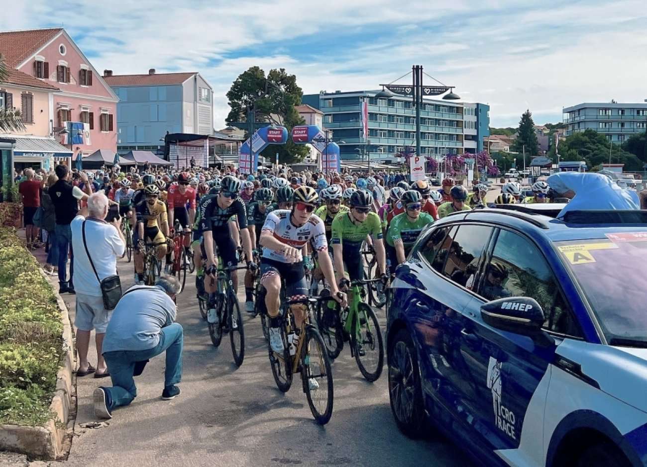 Start četvrte etape Cro Race utrke na biogradskoj rivi