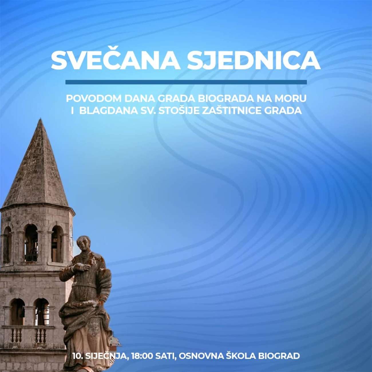 POZIVNICA na Svečanu sjednicu povodom Dana Grada Biograda na Moru i blagdana Sv. Stošije