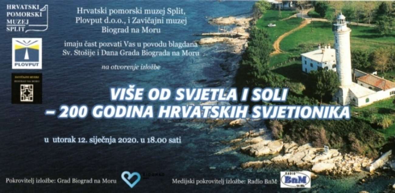 Izložba u Zavičajnom muzeju Biograd "Više od svjetla i soli - 200 godina hrvatskih svjetionika"