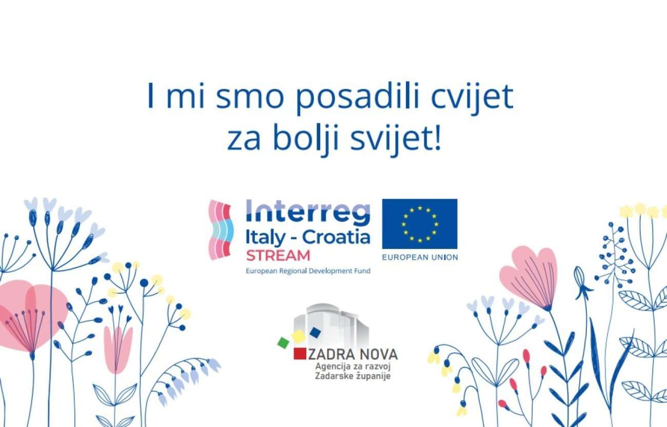Predstavljanje kišnog vrta u Biogradu uz podjelu cvijeća građanima