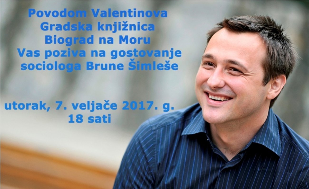 Poziv na književno događanje u Gradskoj knjižnici Biograd na Moru povodom Valentinova!