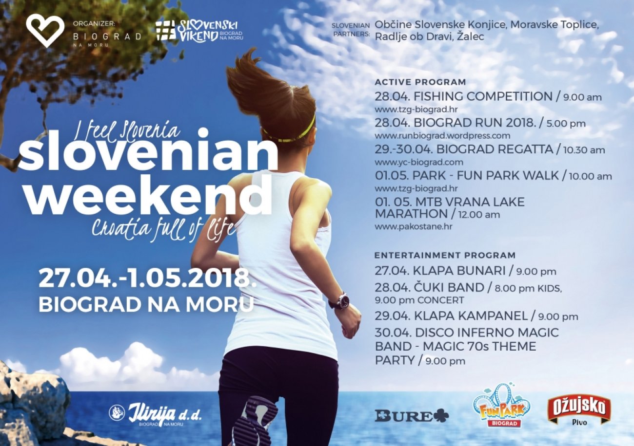Slovenski vikend od 27. travnja do 01. svibnja 2018.