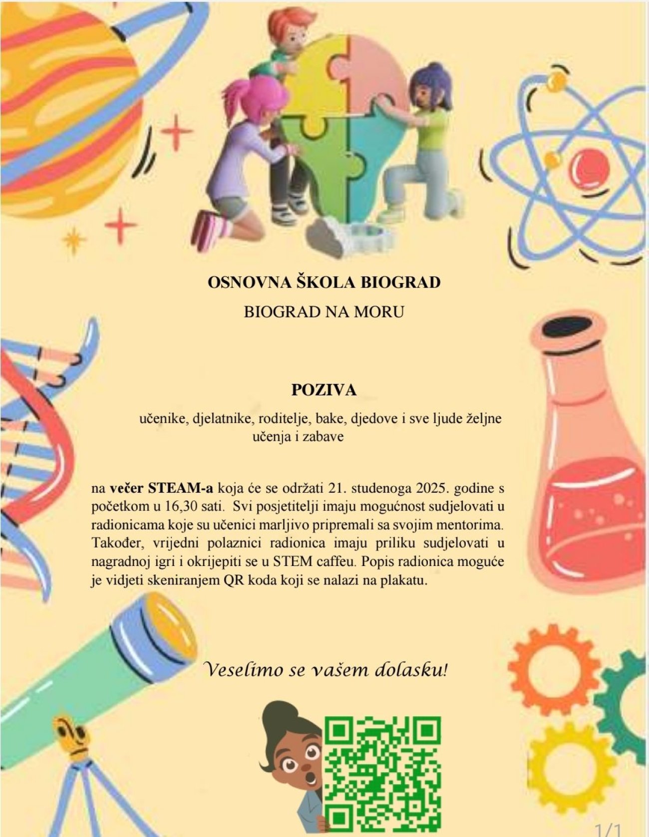 Večer STEM-a u OŠ Biograd