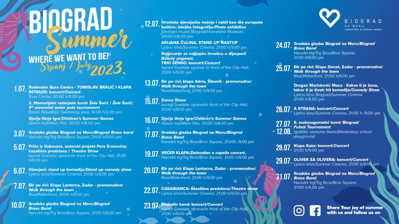 Biograd SUMMER - Srpanj/July 2023