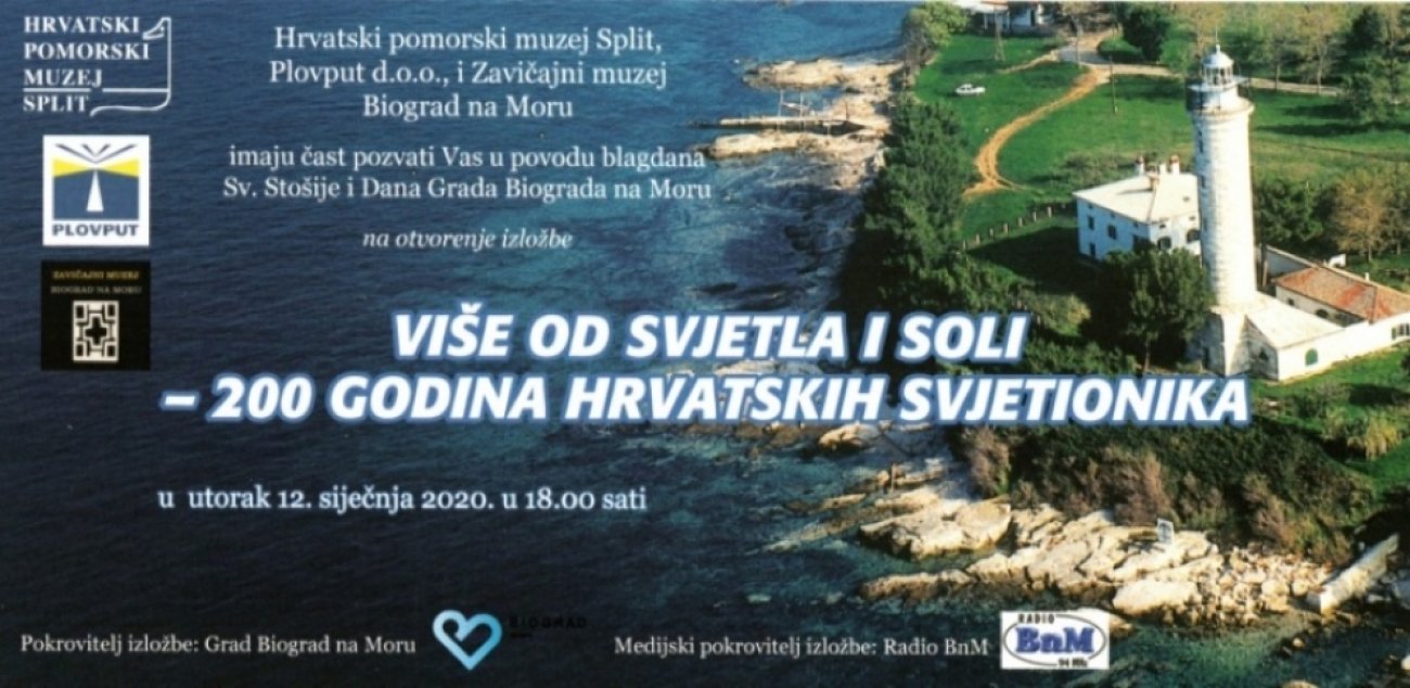 Izložba u Zavičajnom muzeju Biograd &quot;Više od svjetla i soli - 200 godina hrvatskih svjetionika&quot;